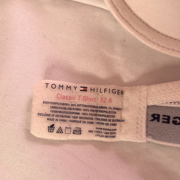 White TOMMY HILFIGER Women’s Basic comfort Push up Bra 32 A - Picture 4 of 6